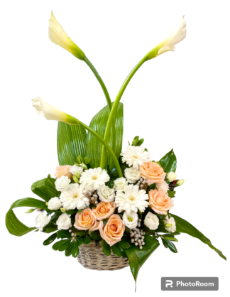 Fleurs funéraires F100